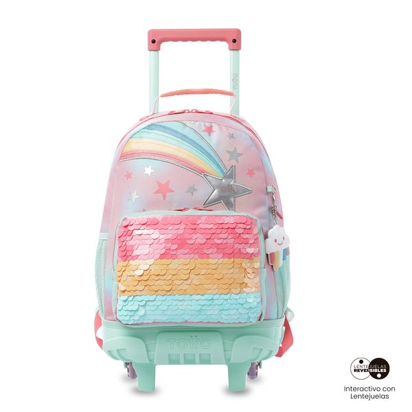 Maleta Nina con ruedas Rainbow Star Mediano para Nina