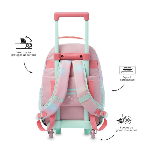 Maleta Nina con ruedas Rainbow Star Mediano para Nina