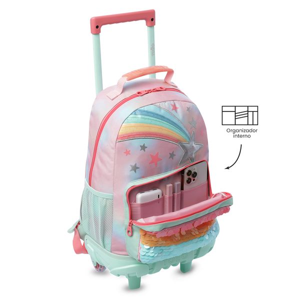 Maleta Nina con ruedas Rainbow Star Mediano para Nina
