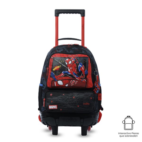 Maleta Nino con ruedas Spiderman Hero Mediano para Nino