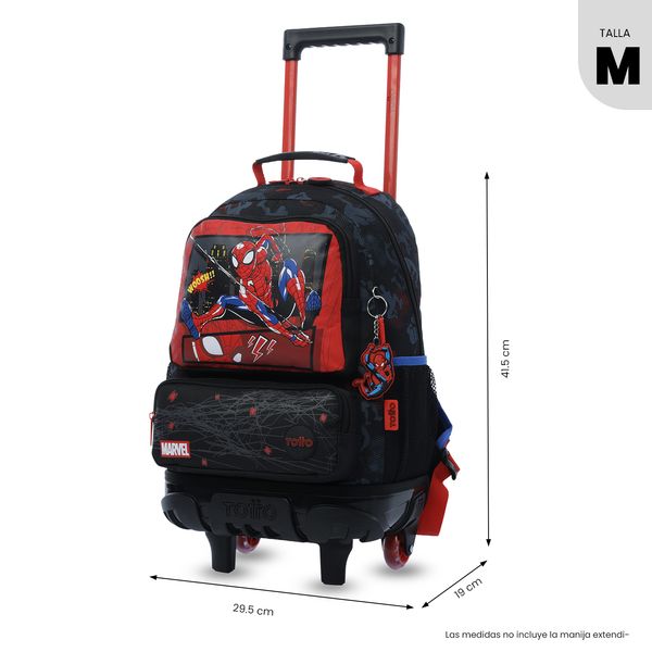 Maleta Nino con ruedas Spiderman Hero Mediano para Nino