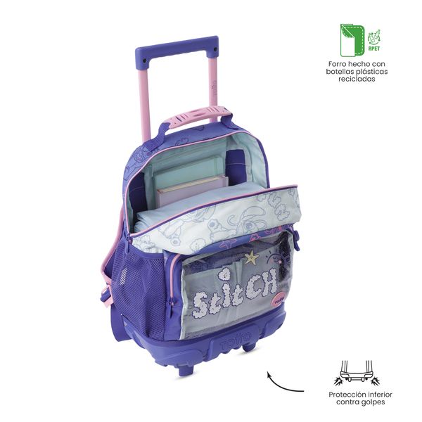 Maleta Nina con ruedas Stitch On The Beach Mediano para Nina