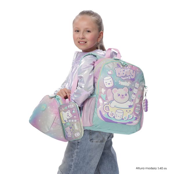 Combo Escolar Nina X3 Morral +Lonchera+Multiuso Mellow para Nina