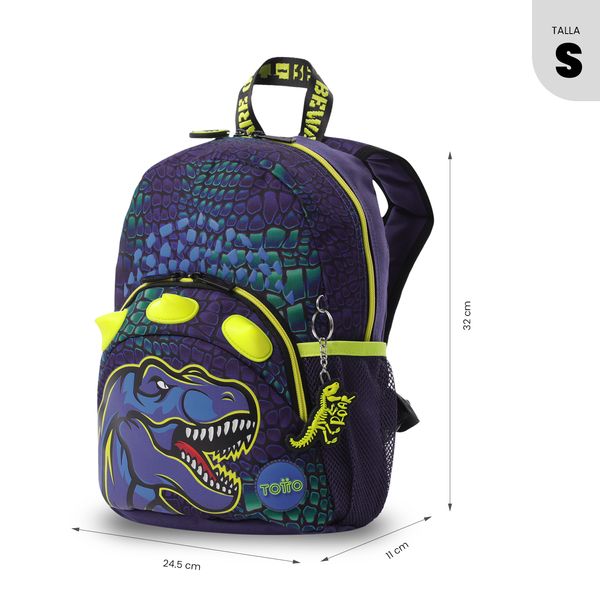 Morral Nino Dino Rock Pequeno para Nino