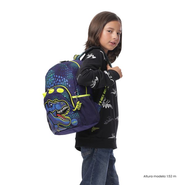 Morral Nino Dino Rock Mediano para Nino