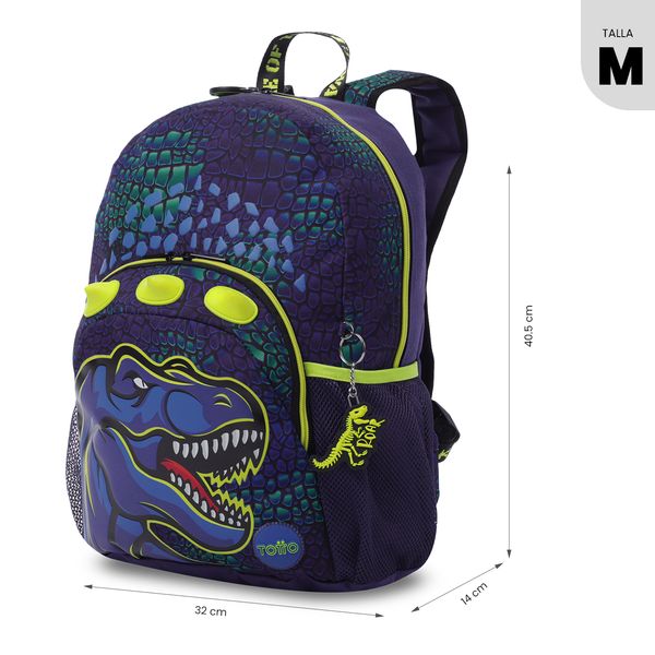 Morral Nino Dino Rock Mediano para Nino
