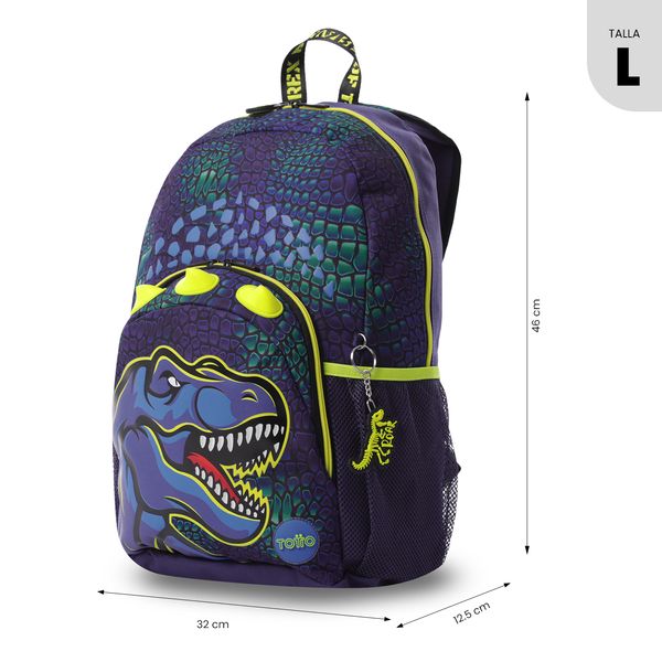 Morral Nino Dino Rock Grande para Nino
