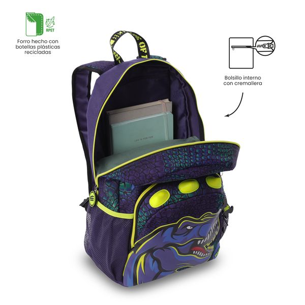 Morral Nino Dino Rock Grande para Nino