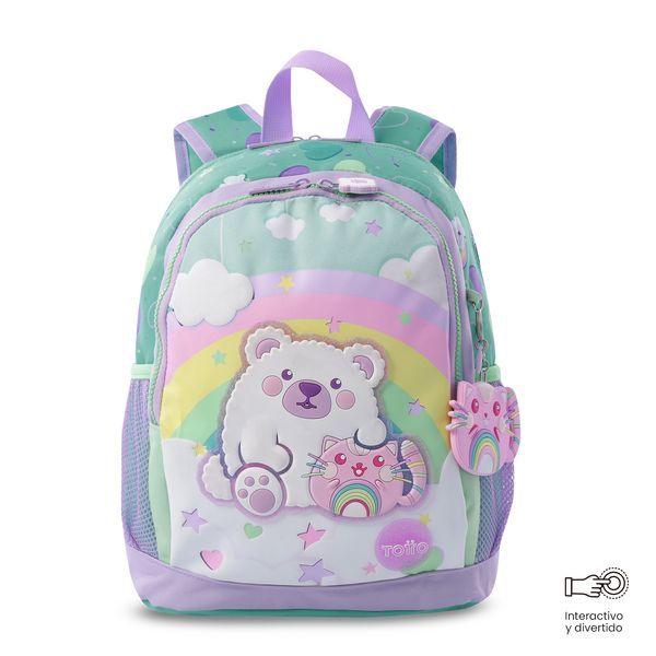 Morral Mediano + Libro Para Colorear Little Magic Nina para Nina