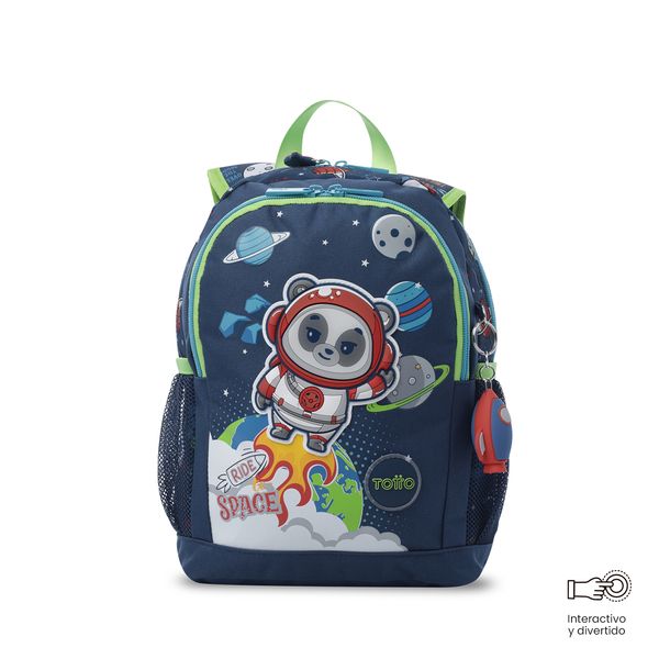 Morral + Libro Para Colorear Panda Space Nino Pequeno para Nino