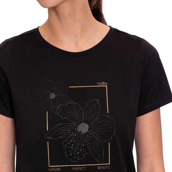 Camisa Estampada Thinky Manga Corta para Mujer