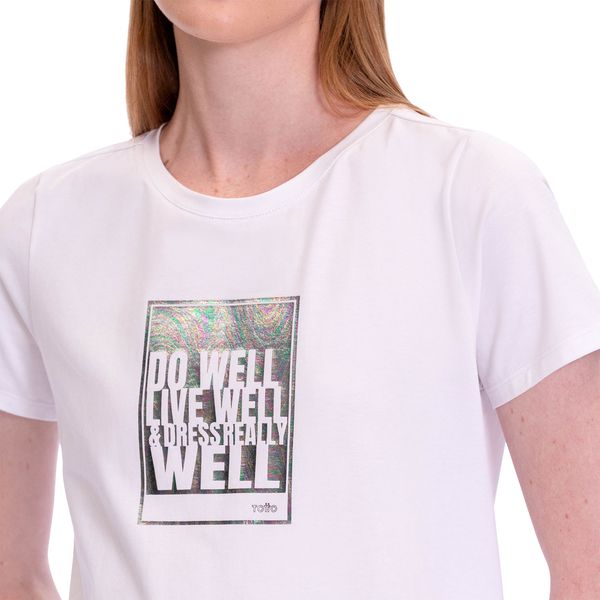 Camisa Estampada Prime Manga Corta para Mujer