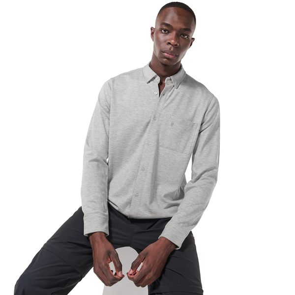 Camisa para Hombre Pardo Manga Larga