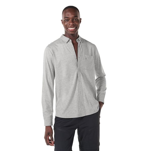 Camisa para Hombre Pardo Manga Larga