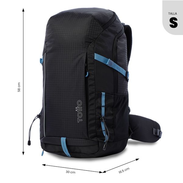 Morral Outdoor Summit 35 Negro con Sistema de Pedernal