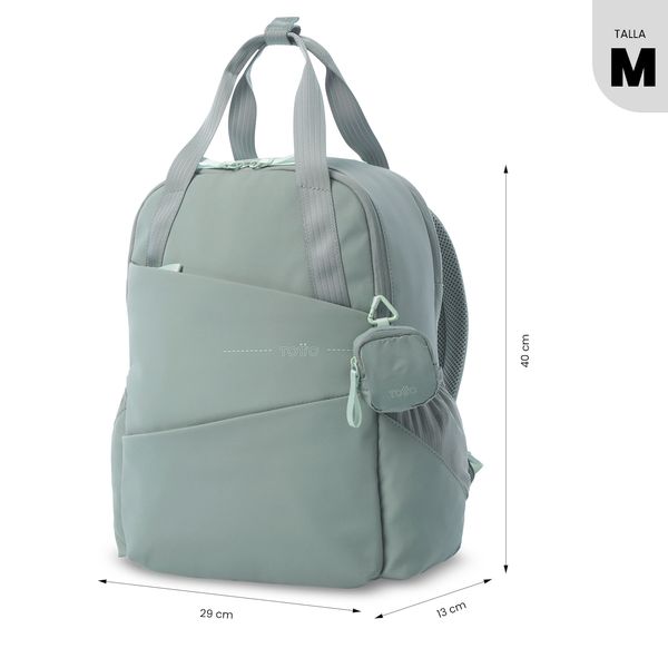 Morral Universitario Suzuka Porta PC 15 4 Verde Mujer