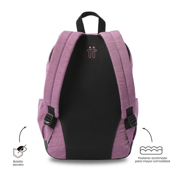 Morral Universitario Tocaxu Porta PC 15 Morado Mujer