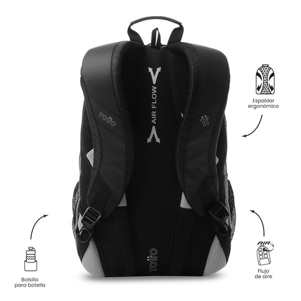 Morral Universitario Teck 3 0 Porta PC 15 Negro Hombre