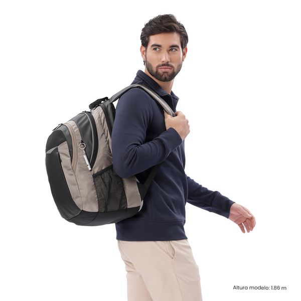 Morral Universitario Teck 3 0 Porta PC 15 Cafe Hombre