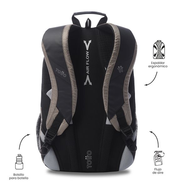 Morral Universitario Teck 3 0 Porta PC 15 Cafe Hombre