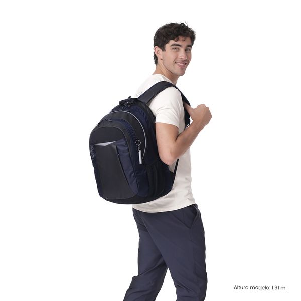 Morral Universitario Teck 3 0 Porta PC 15 Azul Hombre