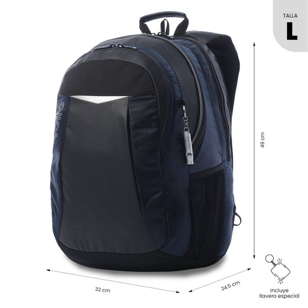 Morral Universitario Teck 3 0 Porta PC 15 Azul Hombre