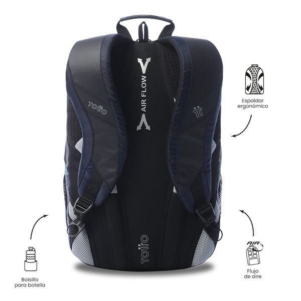 Morral Universitario Teck 3 0 Porta PC 15 Azul Hombre