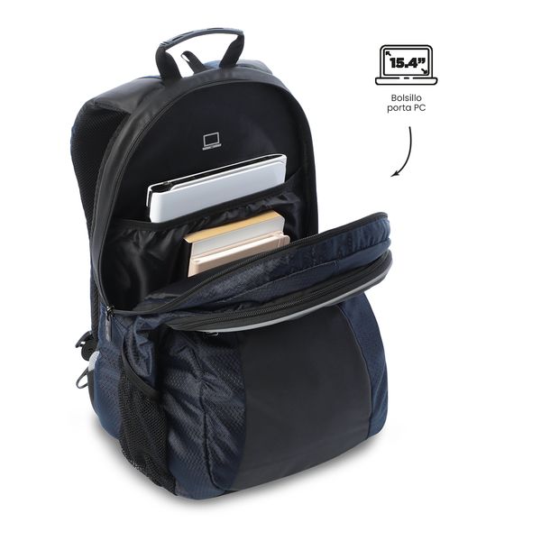 Morral Universitario Teck 3 0 Porta PC 15 Azul Hombre