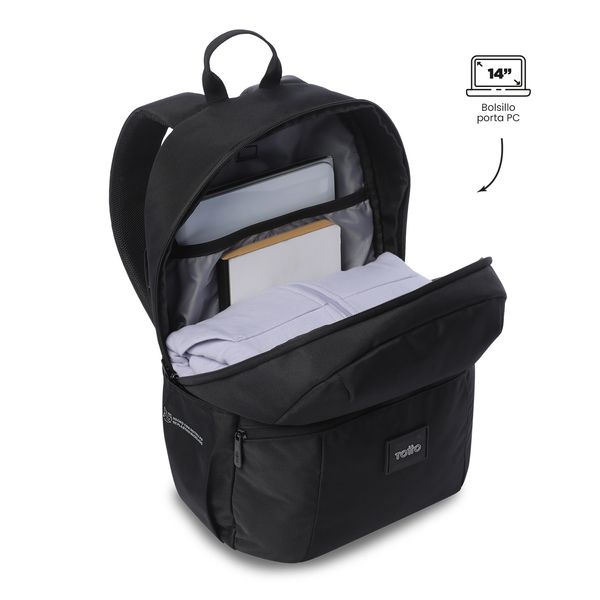 Morral Universitario Trik 2 0 Porta PC 14 Negro