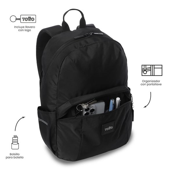 Morral Universitario Trik 2 0 Porta PC 14 Negro