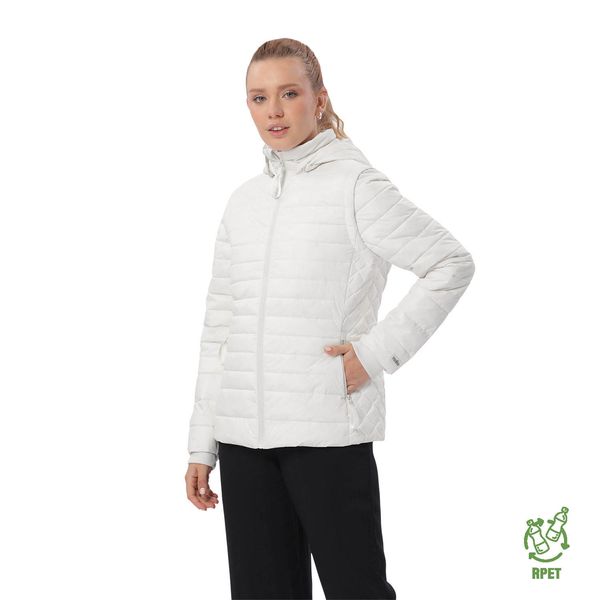 Chaqueta Acolchada 2 en 1 para Mujer Chalina Blanca M