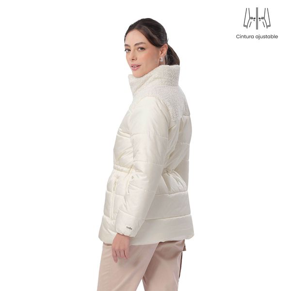 Chaqueta Acolchada para Mujer Black Blanca S