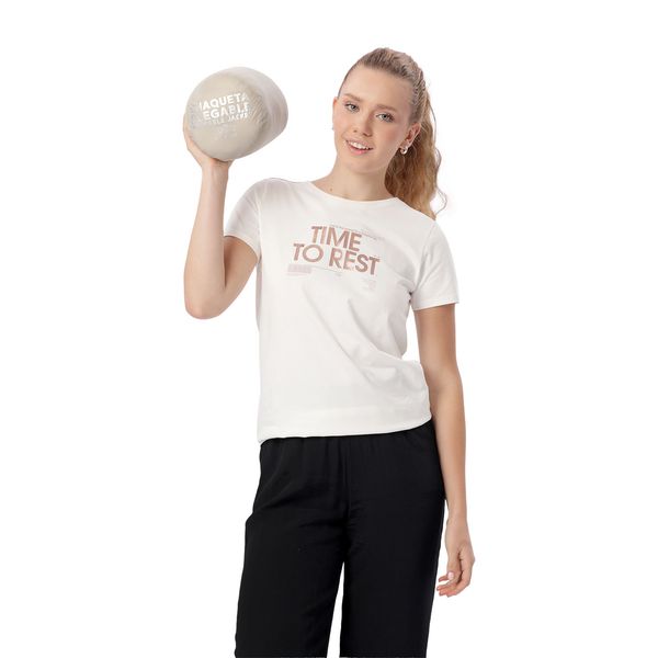 Chaqueta Acolchada para Mujer Colorfull Pro Beige XS