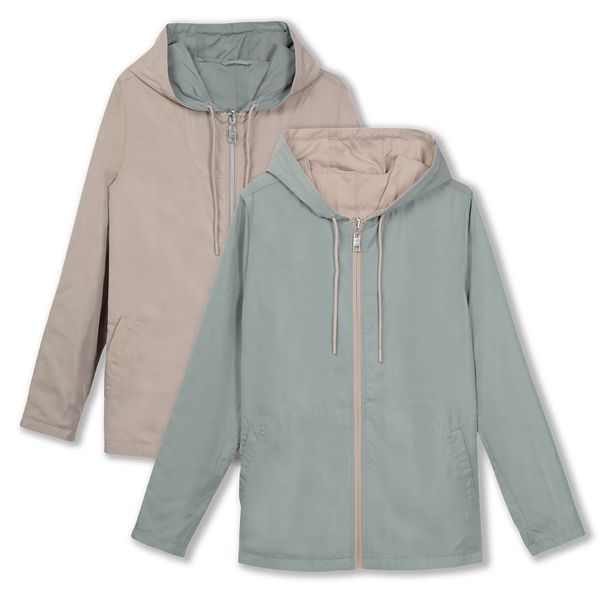 Chaqueta Doble Faz para Mujer Baccat Beige Verde S