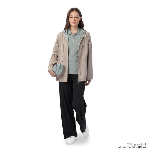 Chaqueta Doble Faz para Mujer Baccat Beige Verde S