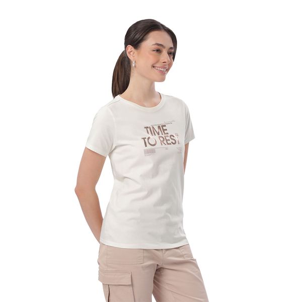 Camiseta Estampada para Mujer Prime Manga Corta Blanca XS