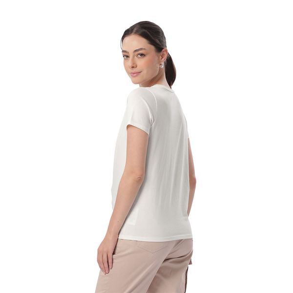 Camiseta Estampada para Mujer Prime Manga Corta Blanca XS